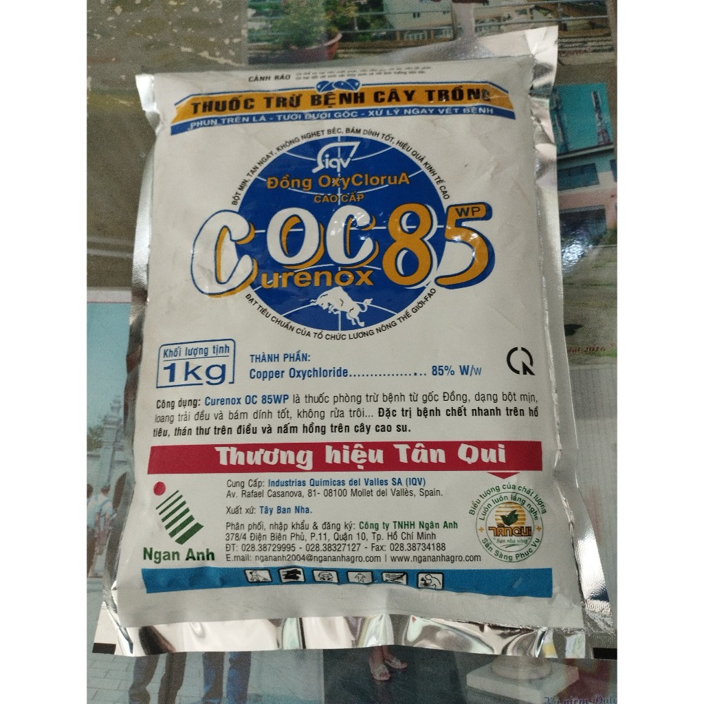 COC 85 - 1Kg ( Công ty Ngân Anh) - Phòng trừ bệnh nấm hồng, thán thư, ... trên cây trồng