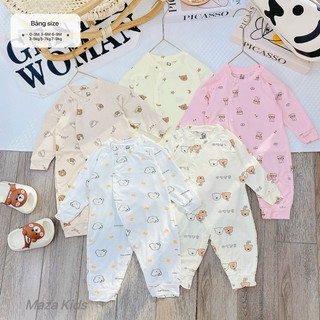 Bộ body body dài tay bé trai bé gái sơ sinh chất petit mềm mịn mát lạnh co dãn bốn chiều