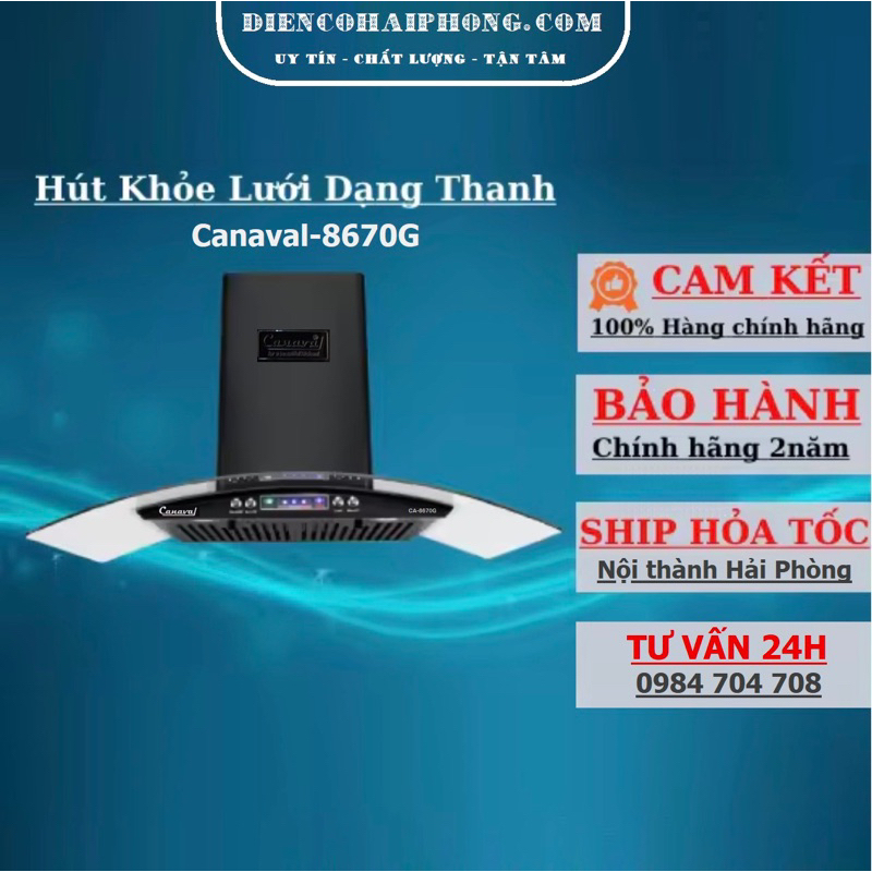 Máy hút mùi Canaval ca-8670g