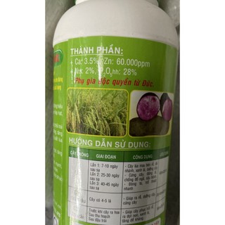 Phân bón lá siêu lân kẽm lọ 500ml