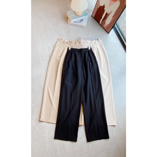 Quần ống suông cạp nhê 1 khuy mắt cáo mã 4343