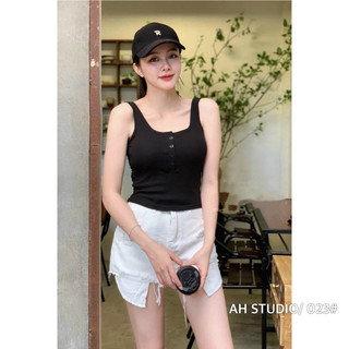 Áo ba lỗ nút gài (ảnh thật/ có sẵn)
