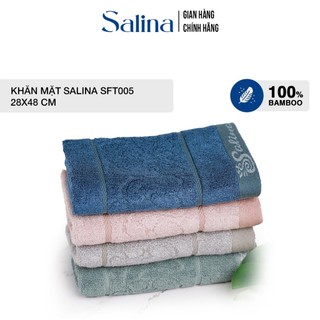 Khăn Mặt Salina 28 x 48cm Bamboo Kháng Khuẩn, Thấm Hút, Mềm Mịn Với Da Mặt SFT005