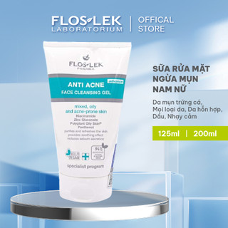 Sữa rửa mặt Floslek Anti Acne Bacterial Face Cleansing Gel - Floslek dung tích 125ml và 200ml