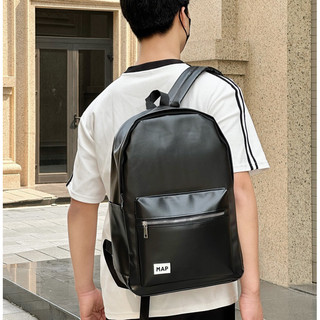 Balo da PU #08 hàng cao cấp chống nước thời trang nam và nữ