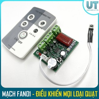 Bo mạch điều khiển quạt cây, treo tường từ xa QT-311 và QTX-5K1 - FAN01 điều khiển qua điện thoại được (Hồng ngoại 10m )