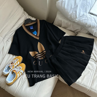 Set Váy D.a.s Cổ Tim Kiều Trang Basic [Sẵn ship]