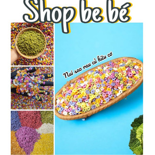 ( Hữu cơ ) Nui mini hữu cơ cho từ 6 tháng, bún nui phở ăn dặm mini tập tăng thô cho bé Handmade. mì somen Shop be bé