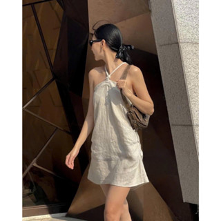 Váy thiết kế ByCENCI nữ chất liệu vải đũi xước cao cấp - Dress Voan Women