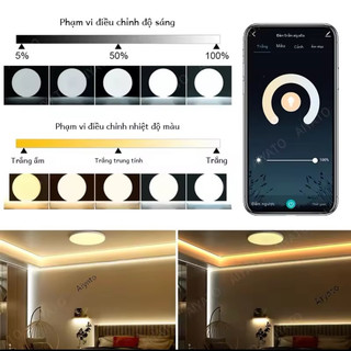 Đèn ốp trần/ bóng đèn Wifi Tuya