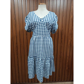 SHEIN thanh lý - Đầm caro hở lưng bymo