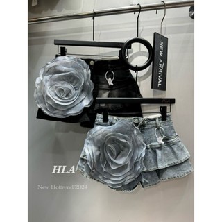 Chân váy jeans hoa hàng QCL1