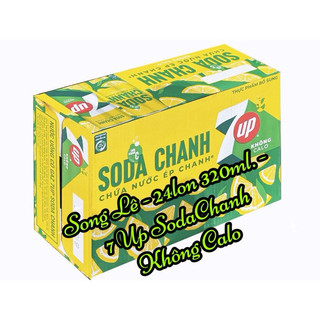 COMBO 2 THÙNG KHÔNG CALO (1 PEPSI CHANH + 1 7Up Soda CHANH) 320ml