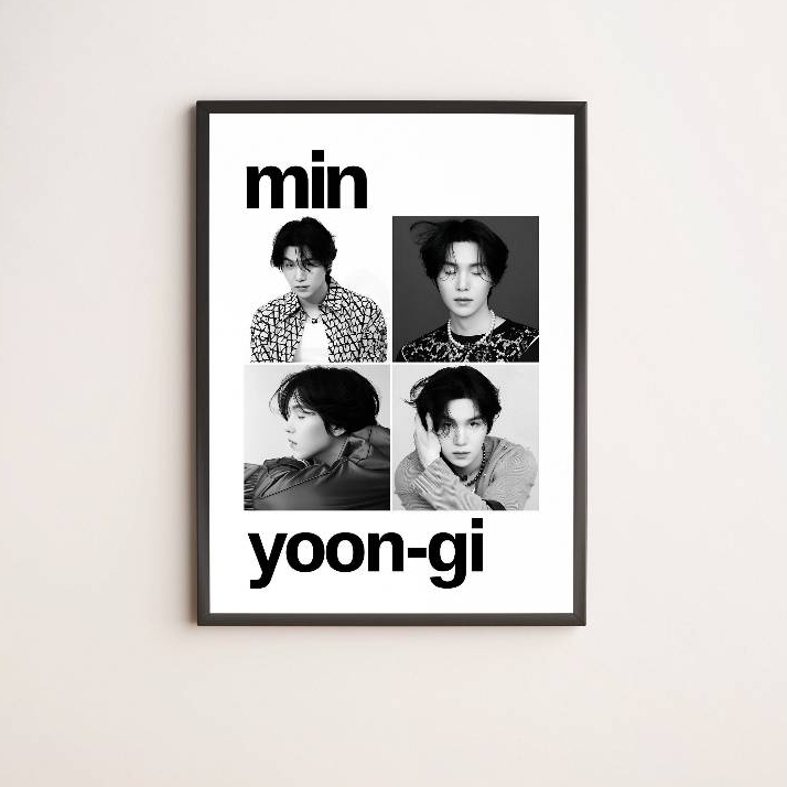 POSTER BTS ⭐️ Suga BTS  | Tranh Treo Tường Bangtan Boys | Room Decor | BTS WallArt
