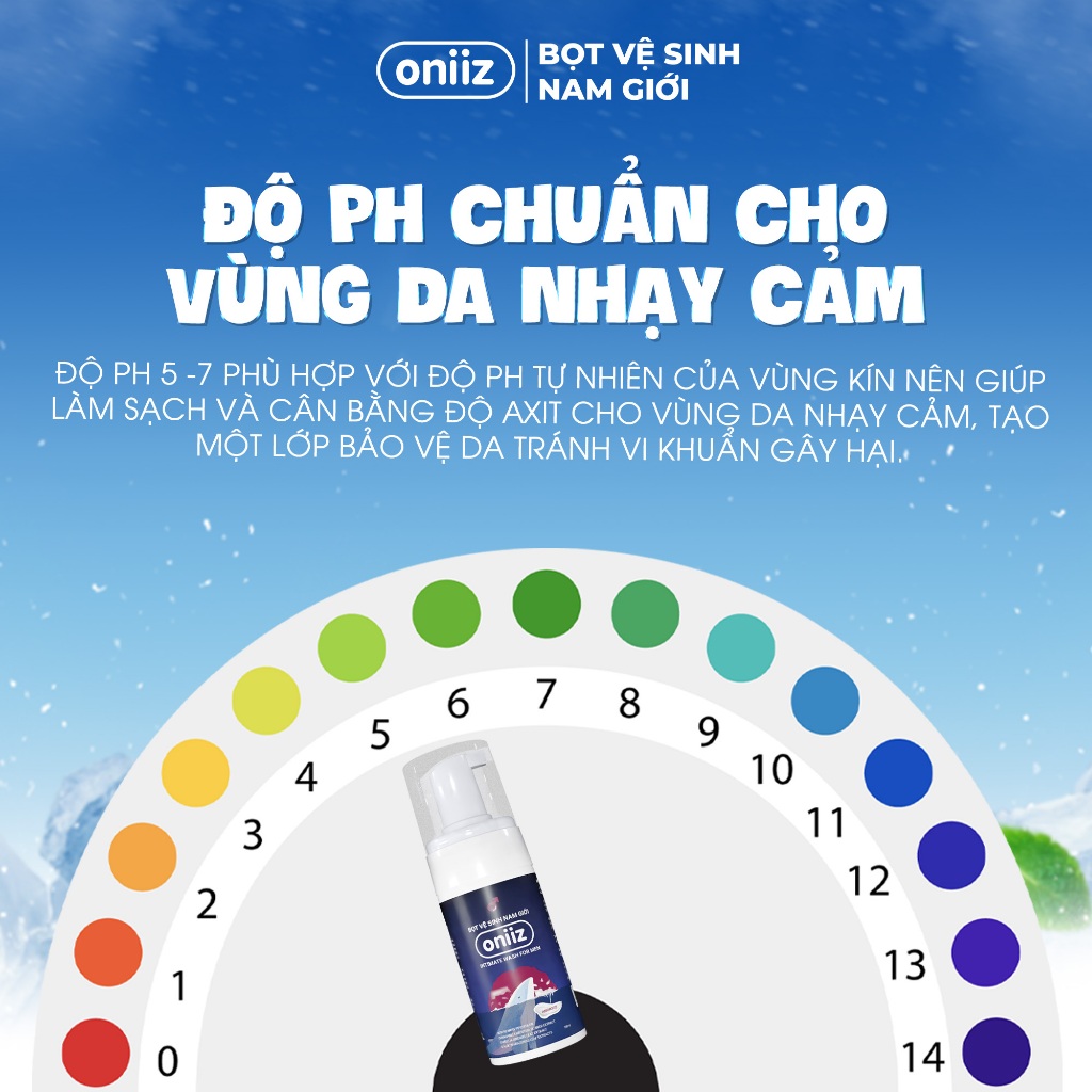 [Choice] Bọt vệ sinh nam giới Oniiz ES-114.6 dung dịch vệ sinh nam giới hương unisex Amorous 100ml
