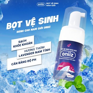 Bọt vệ sinh nam giới Oniiz - Dung dịch vệ sinh nam giới tạo bọt hương unisex cuốn hút Amorous 100ml