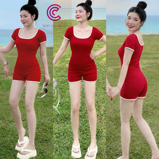 Jum đùi cổ U viền đỏ hottrend K4798 - Carotshop