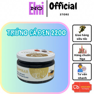 Trứng cá hồi đen 220g nhập khẩu từ Nga