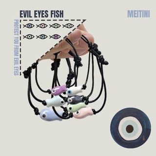 Vòng tay cá gốm mắt quỷ vòng tay con cá - Meitini World