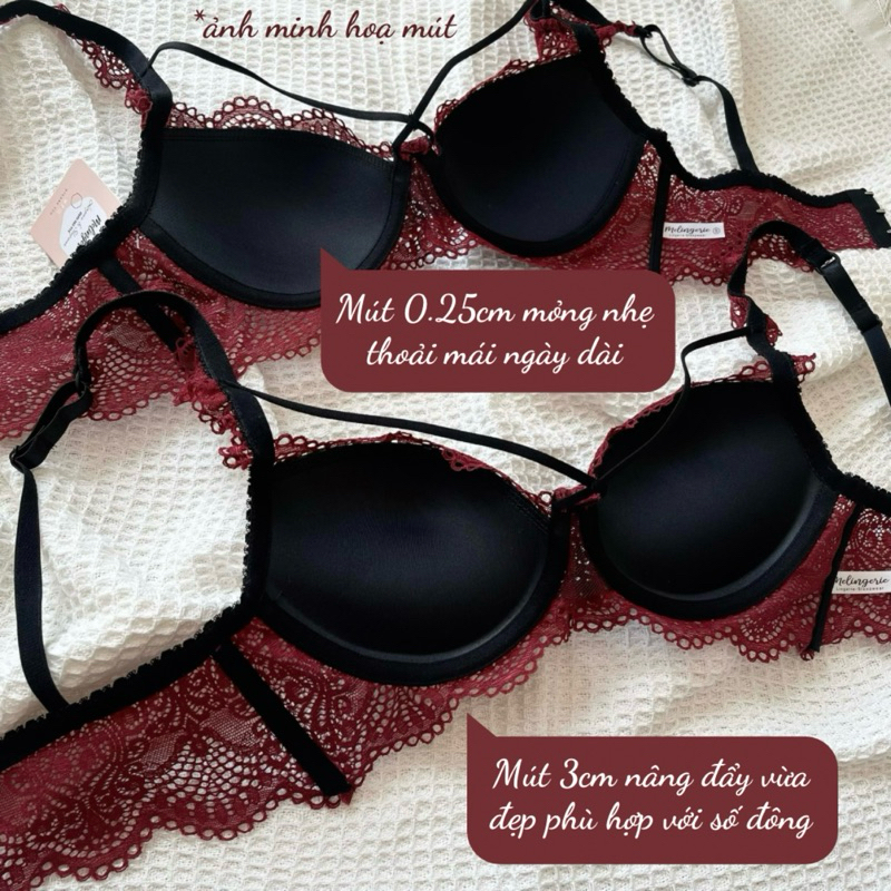 [NHIỀU MÀU] Bộ nội ren D4 sẵn gọng mút lên form đẹp MELINGERIE | BigBuy360 - bigbuy360.vn