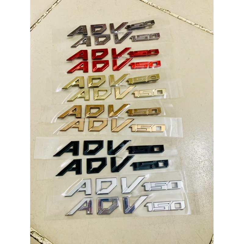Tem dán xe máy chữ nổi Logo xe máy XI CỨNG ADV 150 - ADV 160 đủ màu ( Giá 1 Cặp )