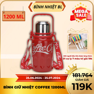  Bình Giữ Nhiệt Coca-Cola 800ml và 1200ml - Thép Không Gỉ 316 - Giữ Nhiệt Lâu - Chống Rò Rỉ 