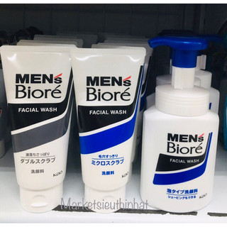 Sữa rửa mặt biore men nhật bản 130g - sữa rửa mặt tạo bọt biore 150ml