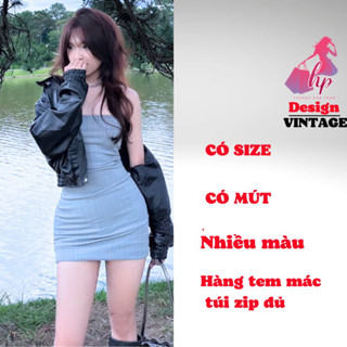 Đầm cúp ngực ống ôm body, váy nữ dáng ngắn màu đen trắng xanh thun co giãn tôn dáng đi tiệc G491