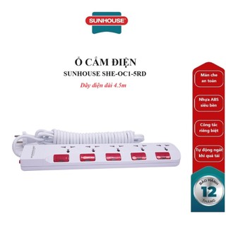 Ổ cắm điện đa năng sunhouse- she-oc1-5rd