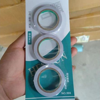 Vỉ 3 Cuộn băng dính 2 mặt dầy dặn siêu dính
