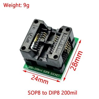 Đế chuyển chân nạp BIOS 200-209mil SOP8 Socket (8 chân lớn)