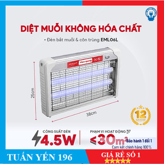 🚚 FREE SHIP 🚚 Đèn bắt muỗi Điện Quang ĐQ EML06L (380x65x250mm)- Hàng Chính Hãng