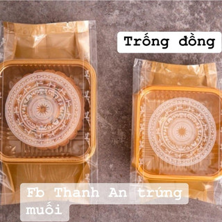 Set 100 khay trắng + túi trung thu đựng bánh 150gr