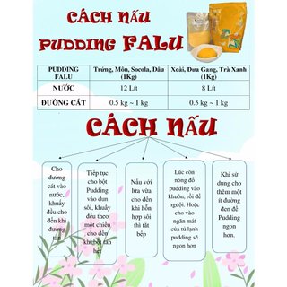 Bột Pudding Falu Trứng Đài Loan