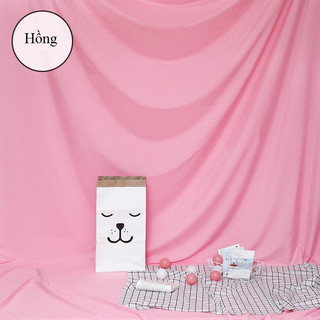 Phông vải hồng 2m*1,6m dùng chụp ảnh /livestream/decor sản phẩm (Noon Fashion]