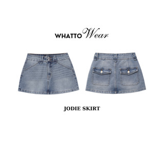 Jodie skirt - chân váy quần cạp trễ túi nắp sau by whattowrear
