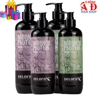 Dầu gội xả mềm mượt làm sạch gàu DELOFIL Arganoil Silky Smooth