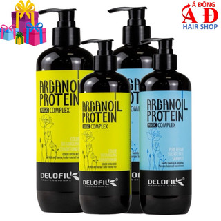 Dầu gội xả Delofil Pure Repair - Color Detangling phục hồi dưỡng ẩm siêu mượt tóc