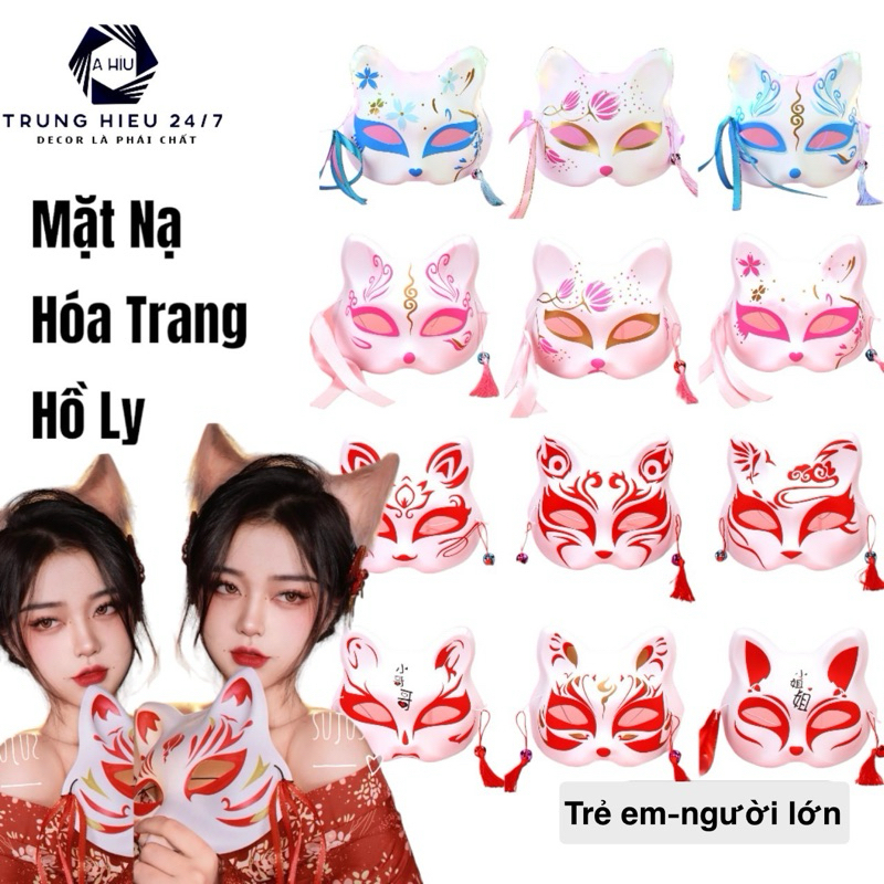 Mặt Nạ Hóa Trang Cáo Hồ Ly Anime Nhật Bản Siêu Hot Anime cosplay Fox