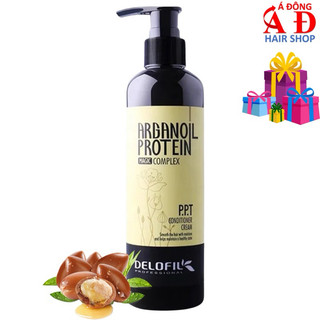 Kem dưỡng xả khô PPT Delofil Arganoil Protein siêu mềm mượt không xả lại nước 260ml