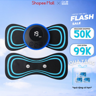 ( Loại 1)  Miếng Dán Massage Xung Điện Có Sạc USB Giảm Nhức Mỏi Cổ Vai Gáy, Bắp Tay, Lưng Hiệu Quả, Thư Giãn Cơ