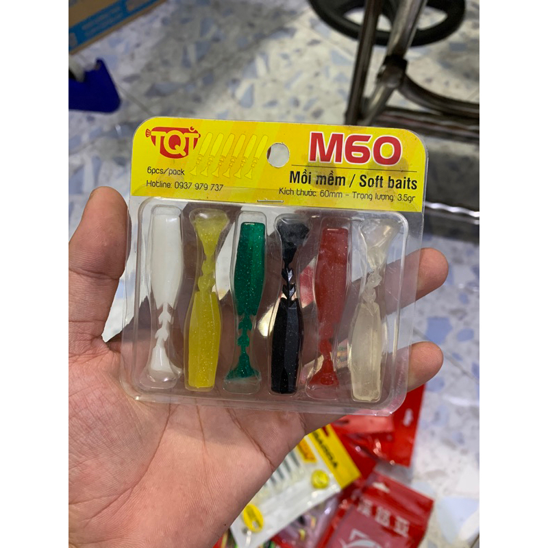 Mồi Mềm Câu Lóc Chẽm Bộ 5 Con