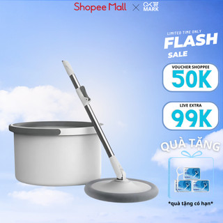 ( Loại 1 ) Bộ Chổi Lau Nhà K9 Didooglt Cao Cấp Xoay 360 Độ, Bộ Cây Lau Nhà Tự Động Vắt Khô Dễ Dàng