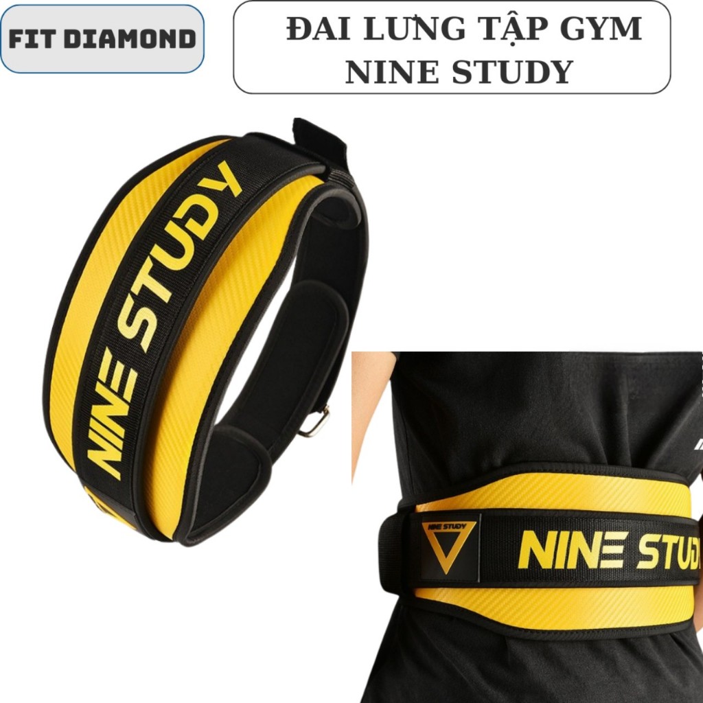 Đai Lưng Tập Thể Hình, Tập GYM Cao Cấp Cho Nam Và Nữ NINE STUDY A-1568
