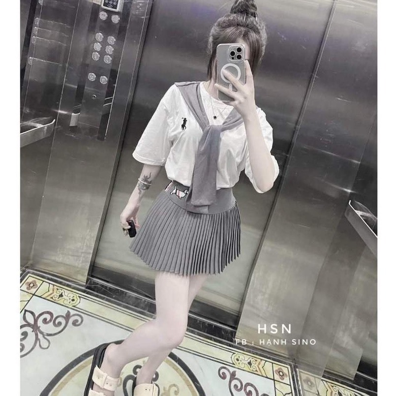 Áo Thun AM Nam Nữ Form Rộng Ngựa Thắt Nơ | BigBuy360 - bigbuy360.vn