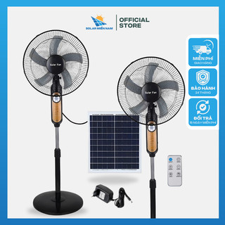 Quạt tích điện năng lượng mặt trời, loại quạt sạc tích điện 2 trong 1 vừa sạc ngoài vừa bằng năng lượng mặt trời