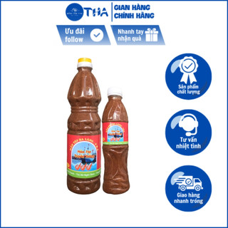 Mắm tép chưng thịt ba làng mino chai 500g và chai 1kg