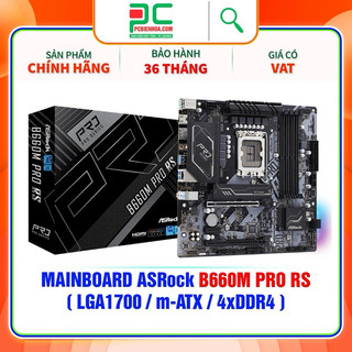 [Mã SPHACL7 giảm 6% đơn 1TR2] BO MẠCH CHỦ ASROCK B660M PRO RS (DDR4) ( LGA1700 / MATX / 4XDDR4 )