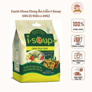  Canh ăn liền chua chay I-Soup 50G  5 viên x 10g  