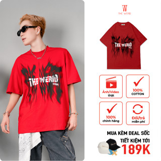 LOCAL BRAND Áo thun The Weird Phong Cách Unisex Form Rộng ATK1034